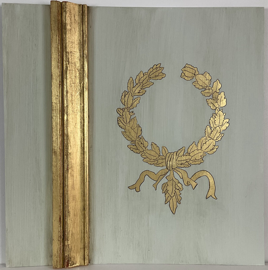 Trompe-l'œil et peinture décorative - Durure à la feuille d'or - artiste peintre en décor Agathe Zuliani - décoration d'intérieur Paris