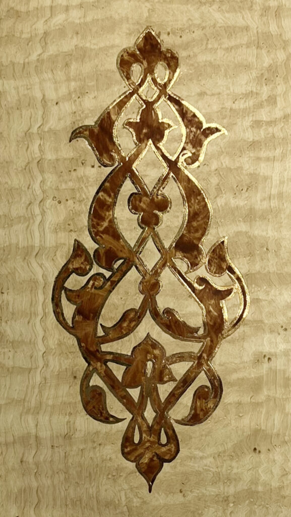 Trompe-l'œil de faux bois peint à la main - artiste peintre Agathe Zuliani - décoration d'intérieur Paris