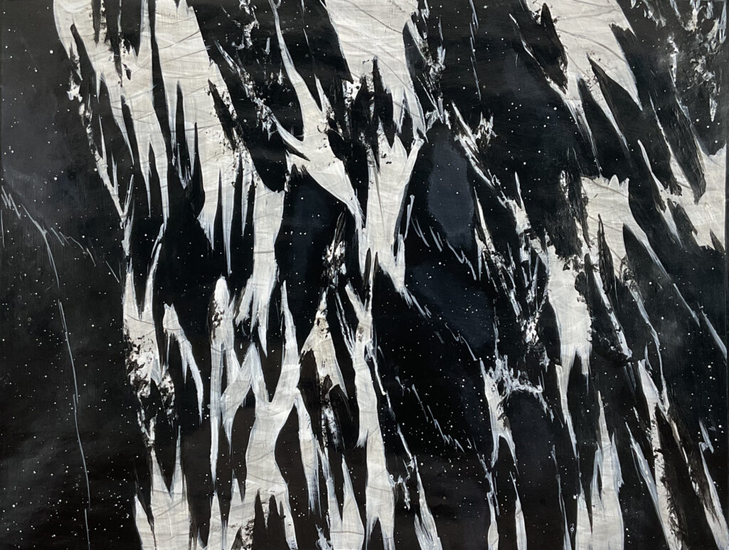 Trompe-l'œil de faux marbre peint à la main - artiste peintre Agathe Zuliani - décoration d'intérieur Paris