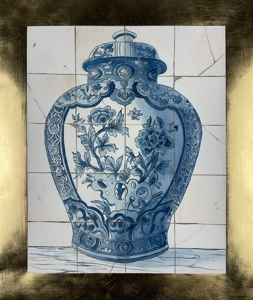 Azulejos - Trompe-l'œil et peinture décorative - artiste peintre en décor Agathe Zuliani - décoration d'intérieur Paris