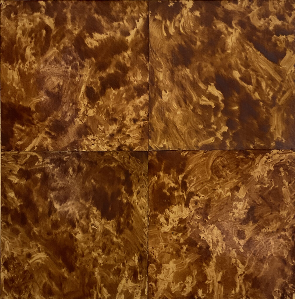 Trompe-l'œil de faux bois peint à la main - artiste peintre Agathe Zuliani - décoration d'intérieur Paris